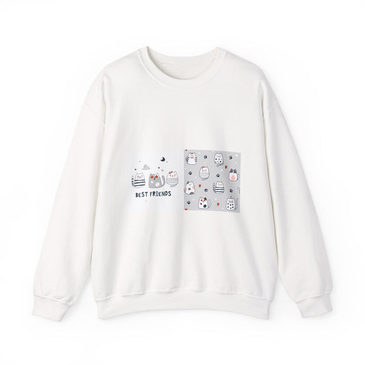 Best Friends Cat Crewneck Sweatshirt