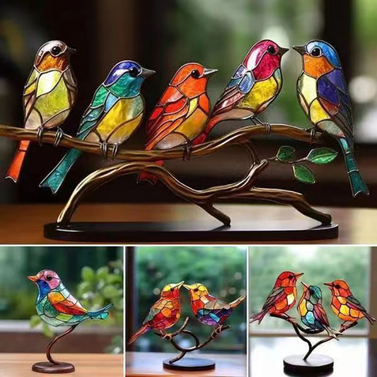 Zibi animal bird ornaments home decoration ornaments flowers bird pendants acrylic home