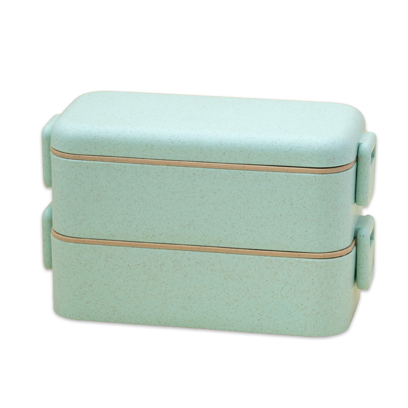 Straw Lunch Box Microwave Oven Multi-layer Lunch Box