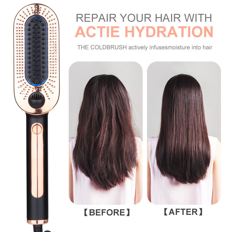 Ladies Ice Anion Blue Light  Comb Straight Hair