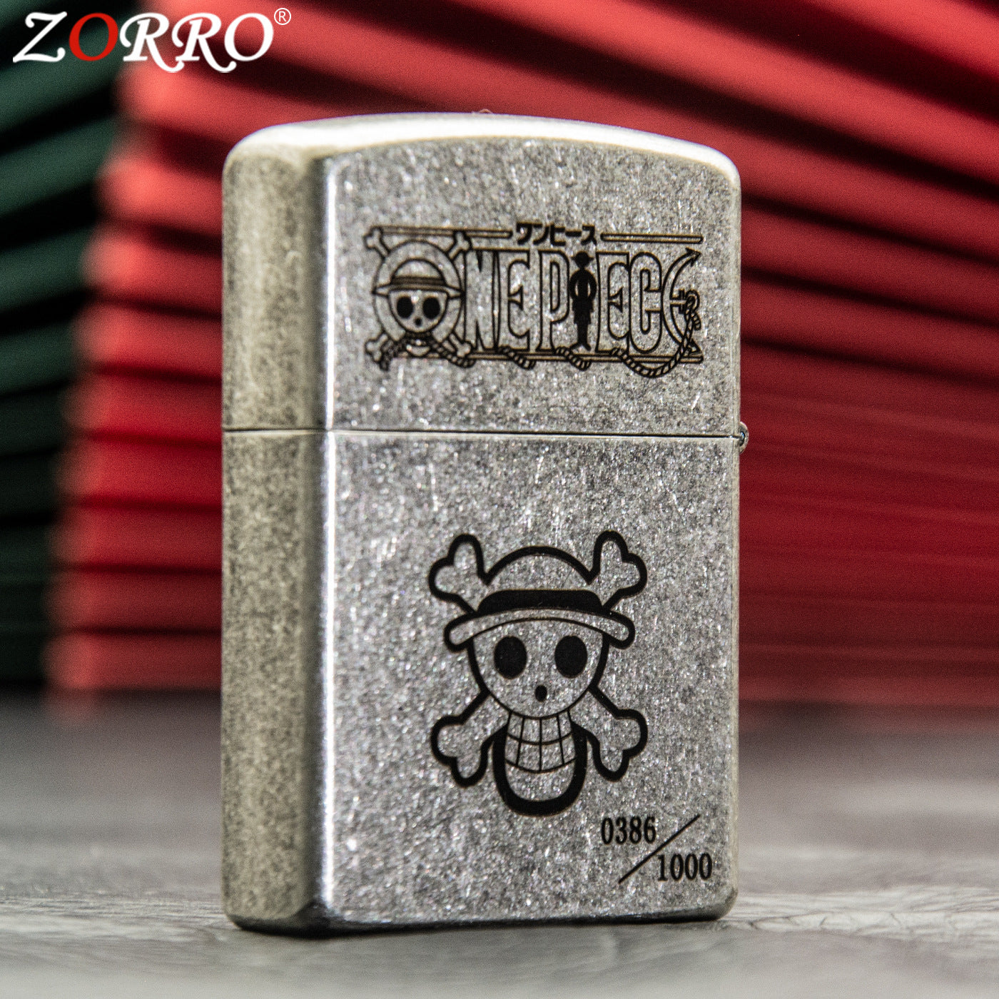 ZORRO Zoro Ancient Silver Pirate King Zoro Kerosene Lighter