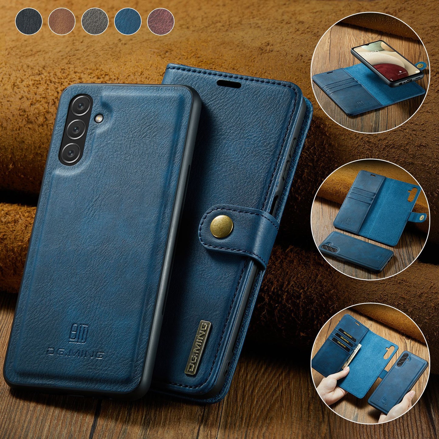 Applicable S22 Strong Magnetic Separation Wallet Protective Phone Case