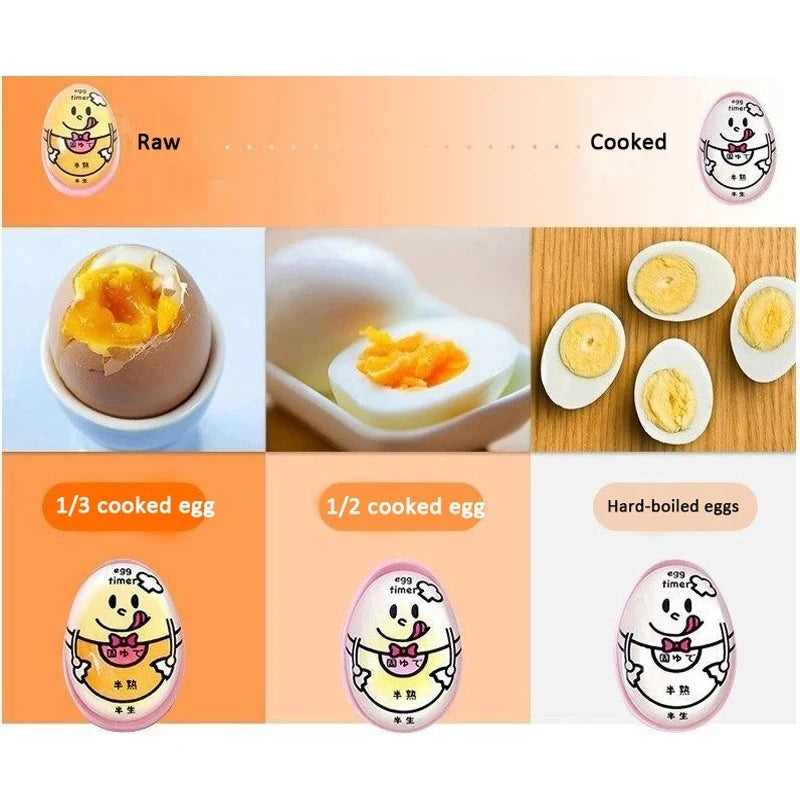 Color Changing Egg Timer Boiled Egg Perfect Color Change Timer Durable Boiled Egg Tools Creative Egg Timer Kitchen Gift 2023