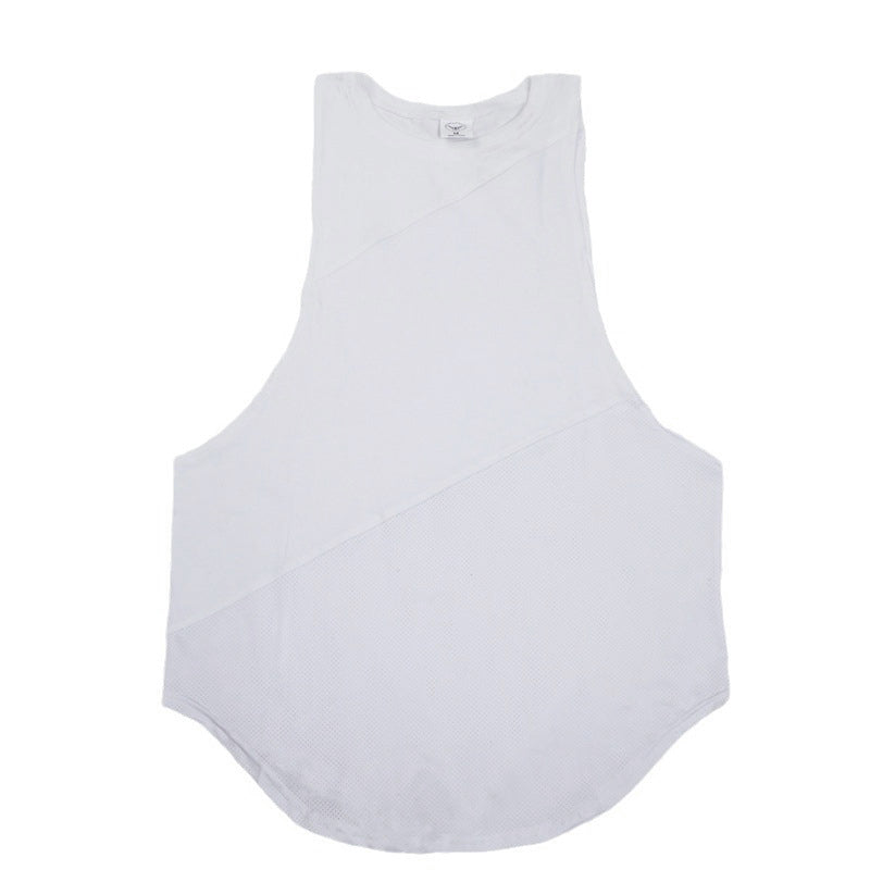 NEW Bodybuilding Sporty Tank Tops Men Gym Fitness Workout Sleeveless Shirt Male Stringer Singlets Summer Casual Loose Undershirt