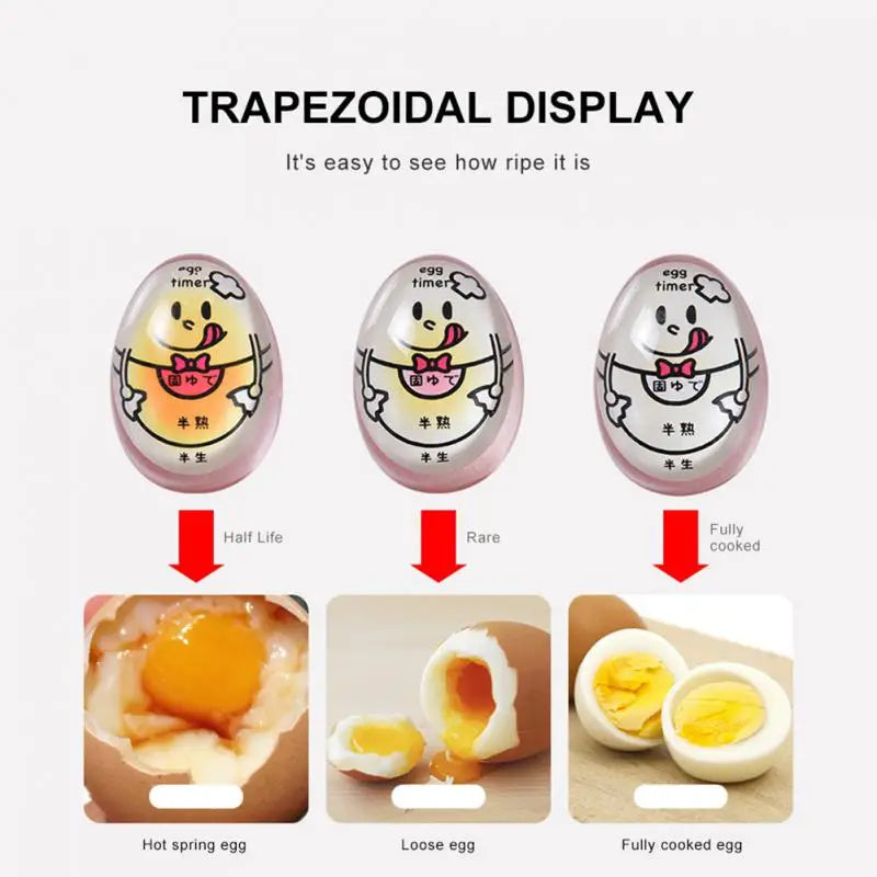 Color Changing Egg Timer Boiled Egg Perfect Color Change Timer Durable Boiled Egg Tools Creative Egg Timer Kitchen Gift 2023