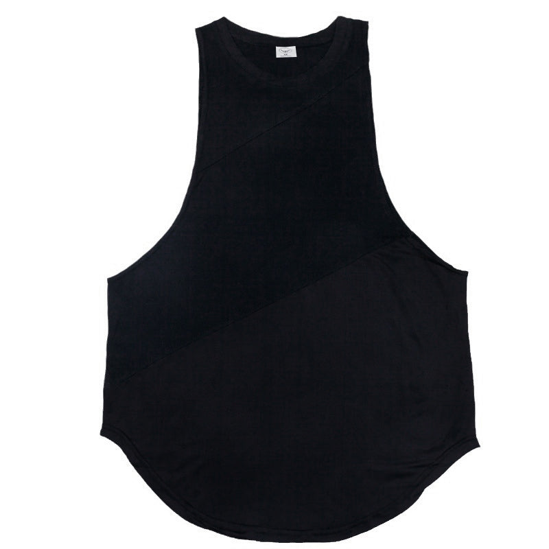 NEW Bodybuilding Sporty Tank Tops Men Gym Fitness Workout Sleeveless Shirt Male Stringer Singlets Summer Casual Loose Undershirt