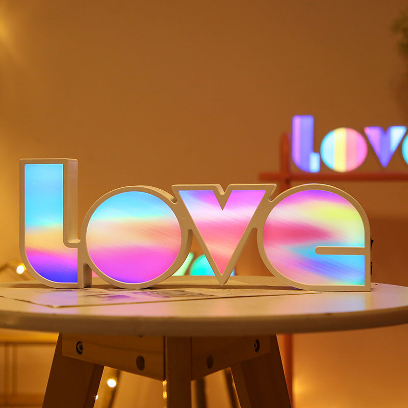 Valentines Day Gift Decor LED LOVE Sign