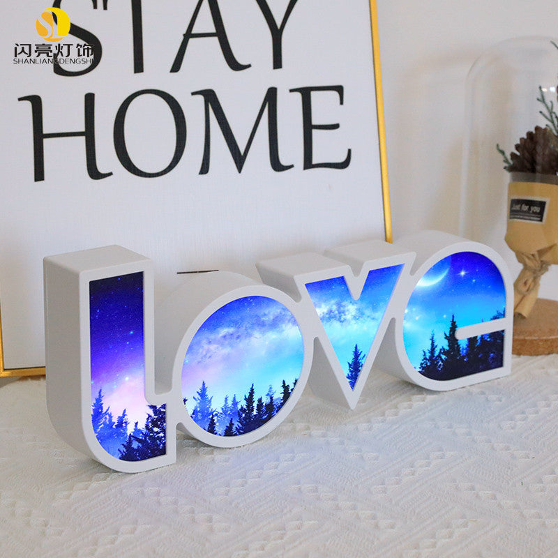 Valentines Day Gift Decor LED LOVE Sign