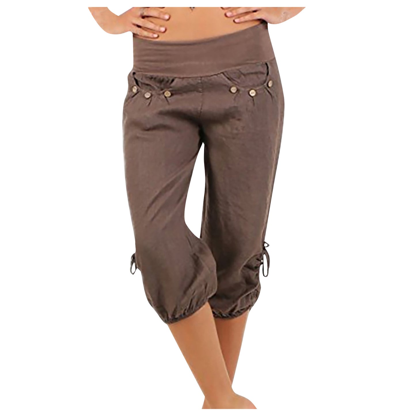 Fashion Casual Women's Loose Mid-waist Trousers