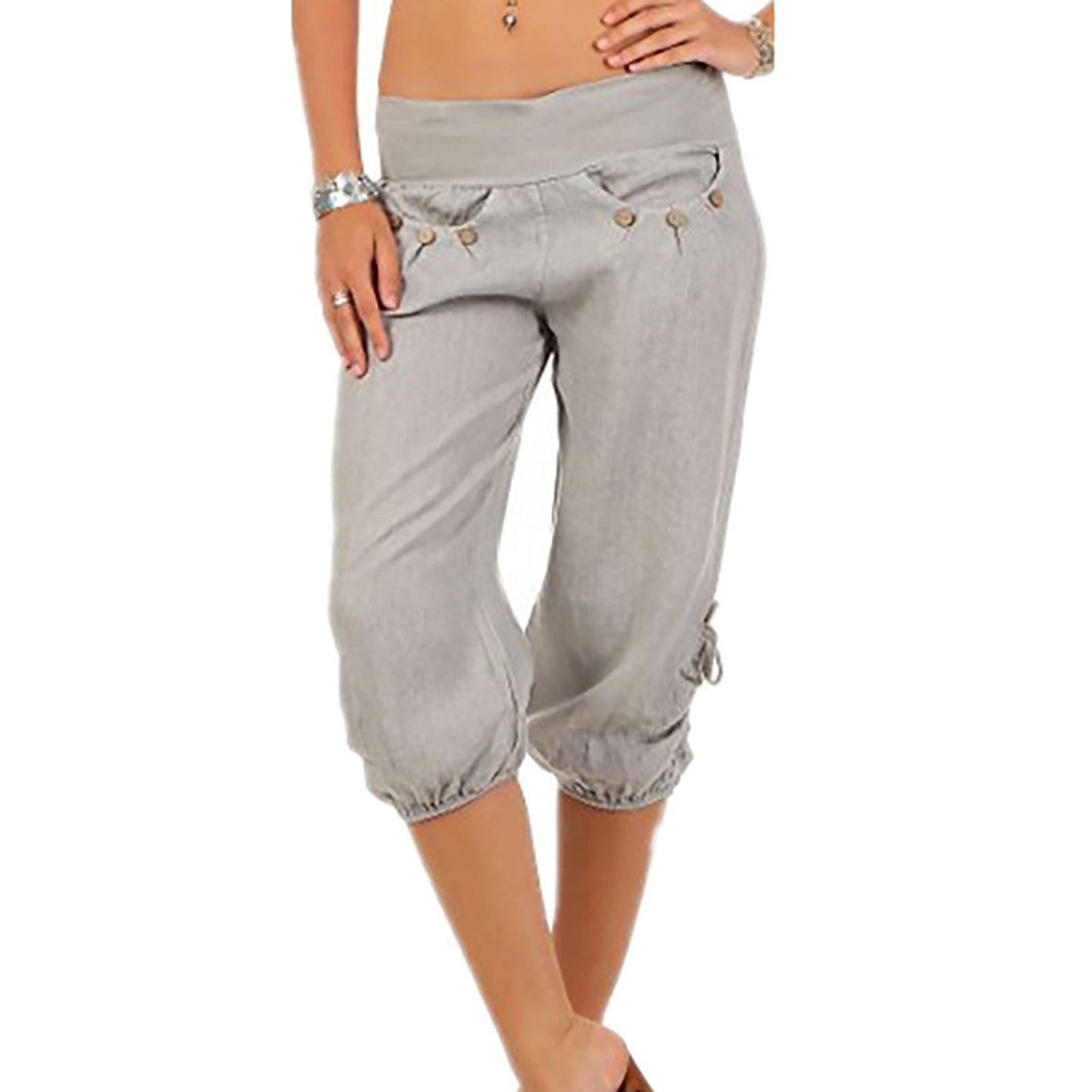 Fashion Casual Women's Loose Mid-waist Trousers