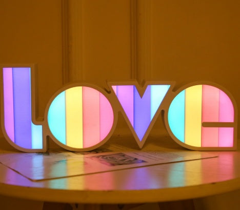 Valentines Day Gift Decor LED LOVE Sign