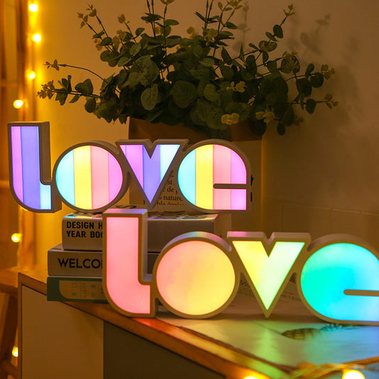 Valentines Day Gift Decor LED LOVE Sign